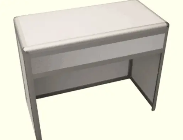 Good Quality Aluminum Frame Small Reception Table Counter