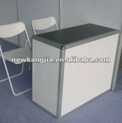 Good Quality Aluminum Frame Small Reception Table Counter